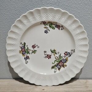 Vintage Spode Copeland Wicker Lane Basket Weave Dinner Plate 10.5" Fine China